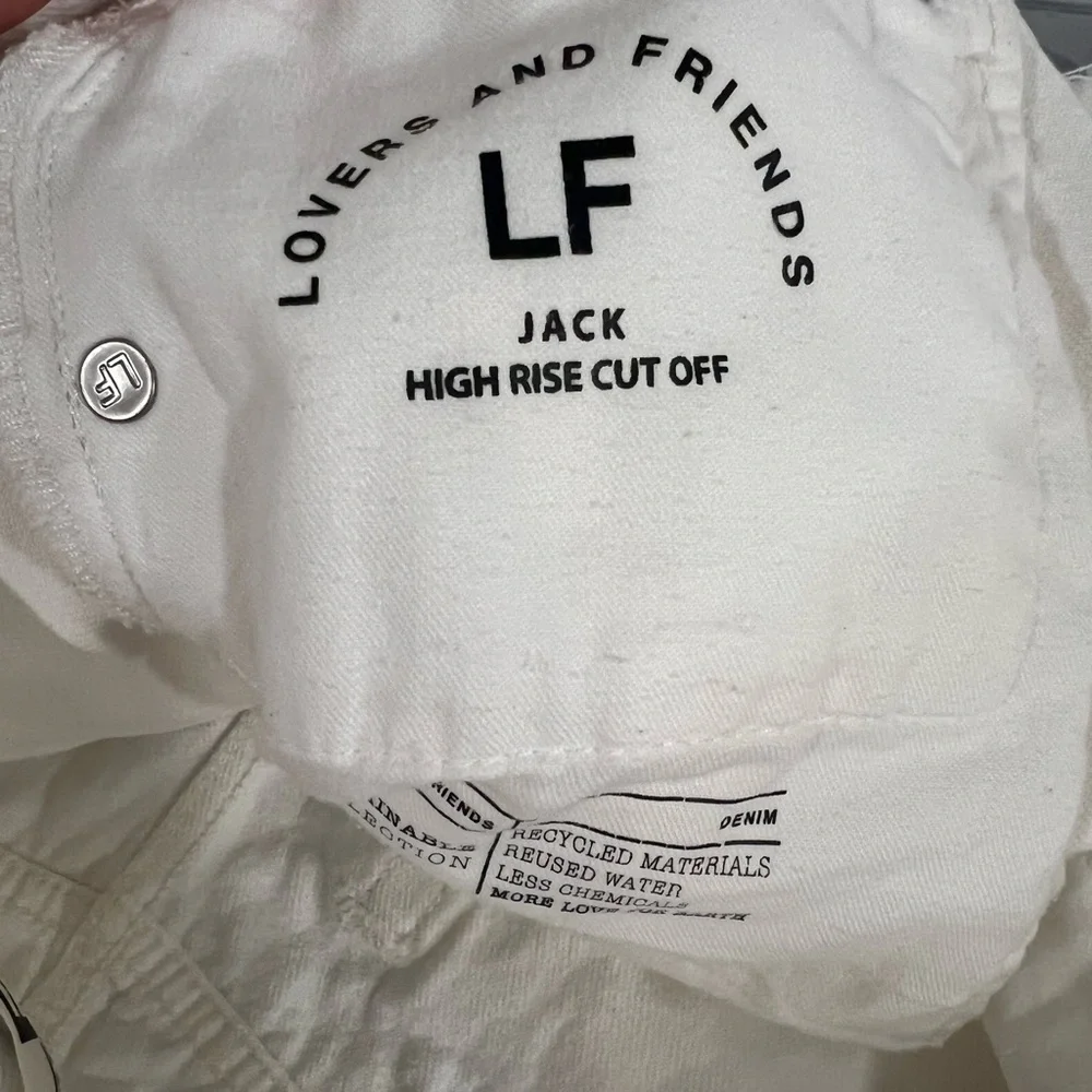 REVOLVE LOVERS + FRIENDS High Rise Jack Denim White Shorts Sz 31